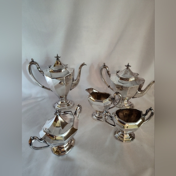Early 20th-Century Reed And Barton 5-Piece Coffee Tea Service Set - Picture 1 of 5